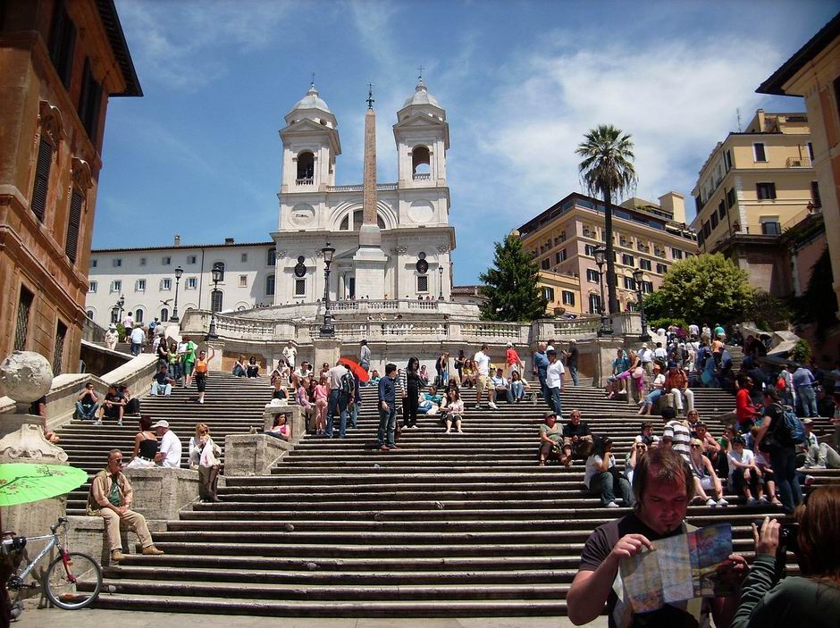 Spanyol Lépcső Róma - Piazza di Spagna 