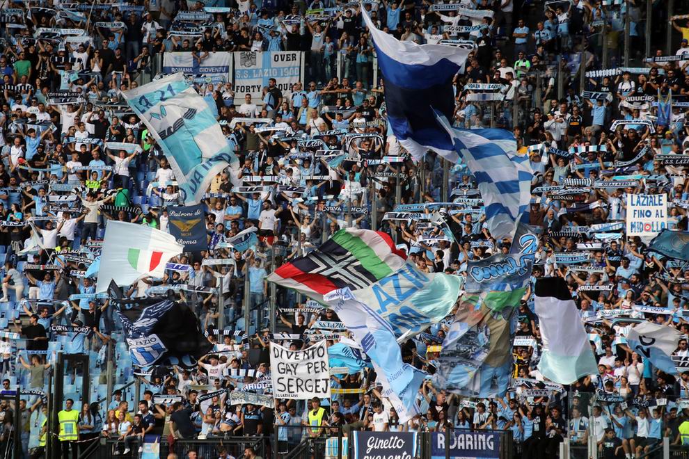 Curva nord Lazio